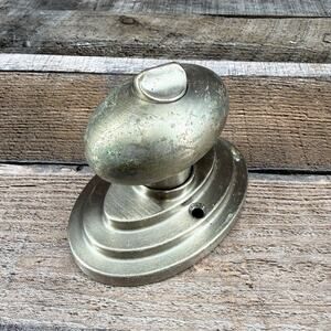 Vintage Silver Replacement Doorknob Turn Lock